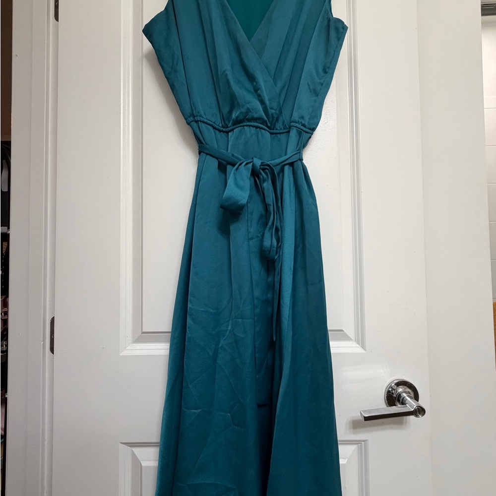 Taylor Teal Maxi Dress